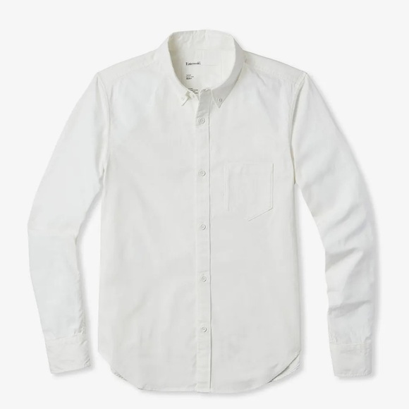 Entireworld Slim-Fit Button-Down Organic Cotton Oxford Shirt Type A‎ Version 2 - Picture 2 of 6
